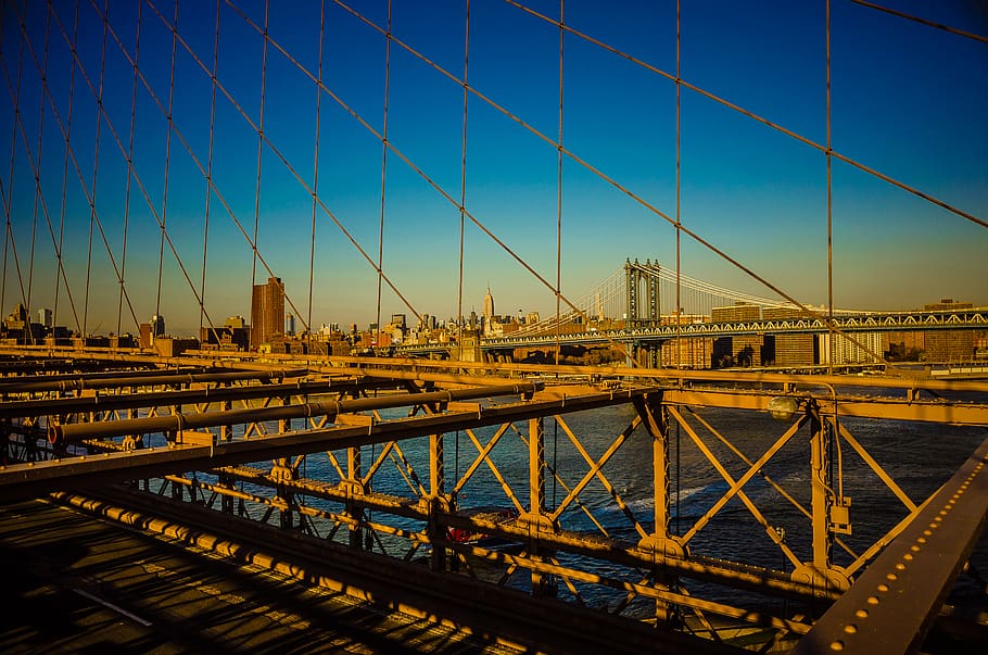 bridge, brooklyn, manhattan, manhattan bridge, brooklyn bridge HD wallpaper