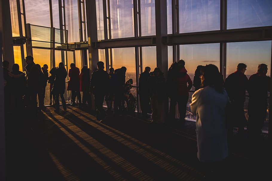 view, building, construction, city, people, gathering, activity HD wallpaper