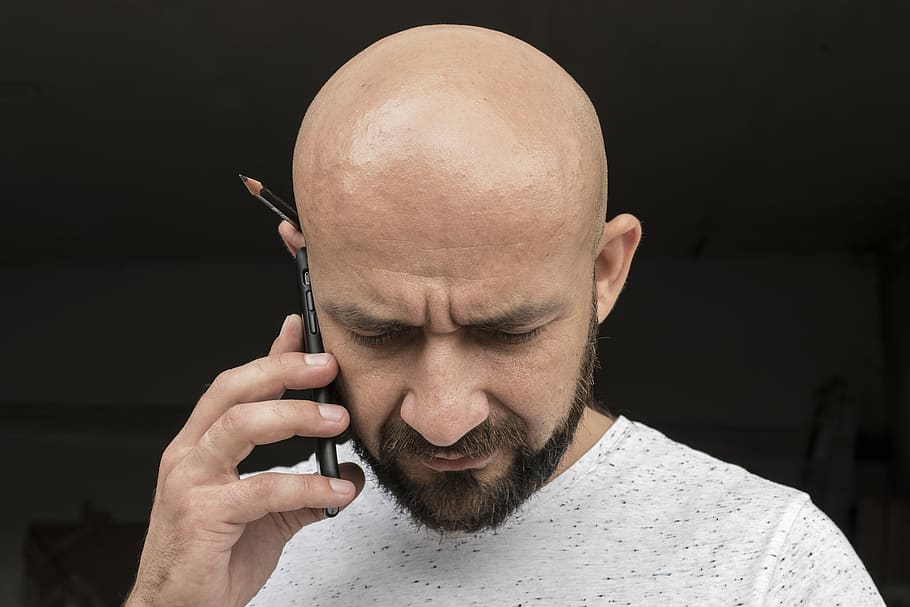 man, bald, worker, face, male, people, person, men, mustache HD wallpaper