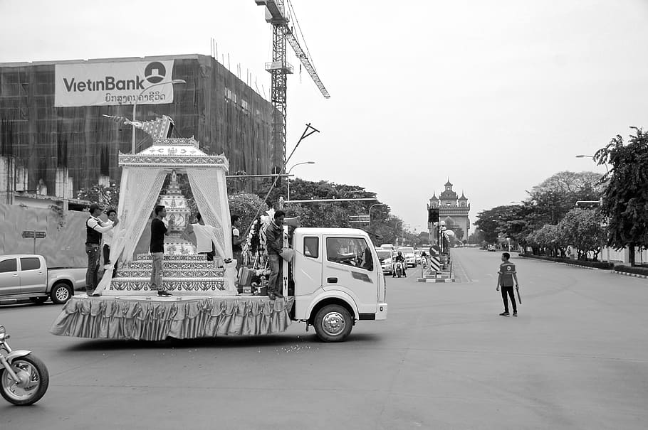 memories, patuxai, mode of transportation, land vehicle, architecture HD wallpaper