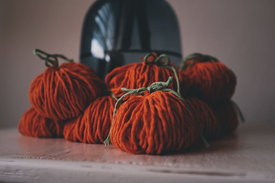 orange yarns on white surface, turkey, i̇zmir, basket, indoors HD wallpaper