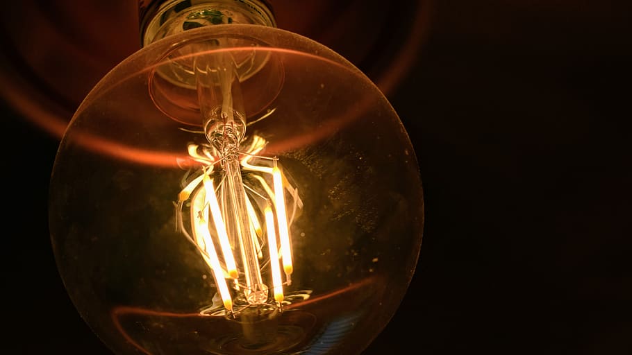 lamp, vintage, light, illuminated, lighting equipment, light bulb HD wallpaper