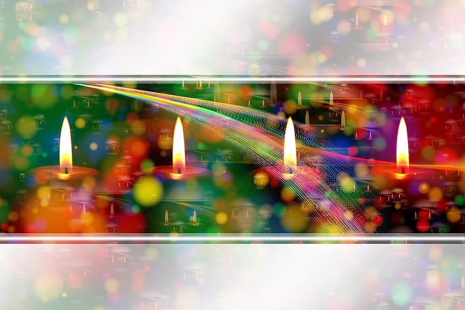 candles, advent, christmas, star, christmas card, decoration HD wallpaper