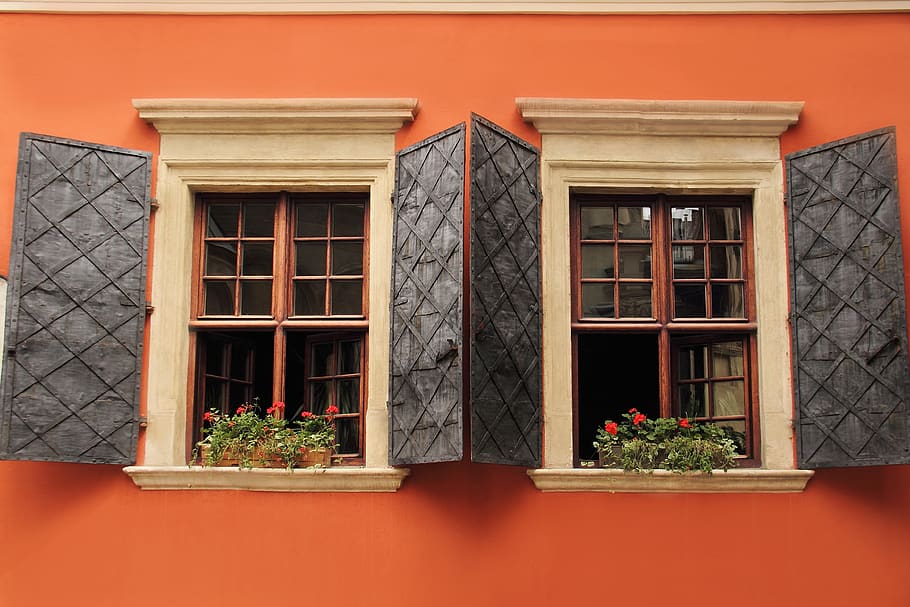 architecture, brown, building, decorated, design, detail, exterior HD wallpaper