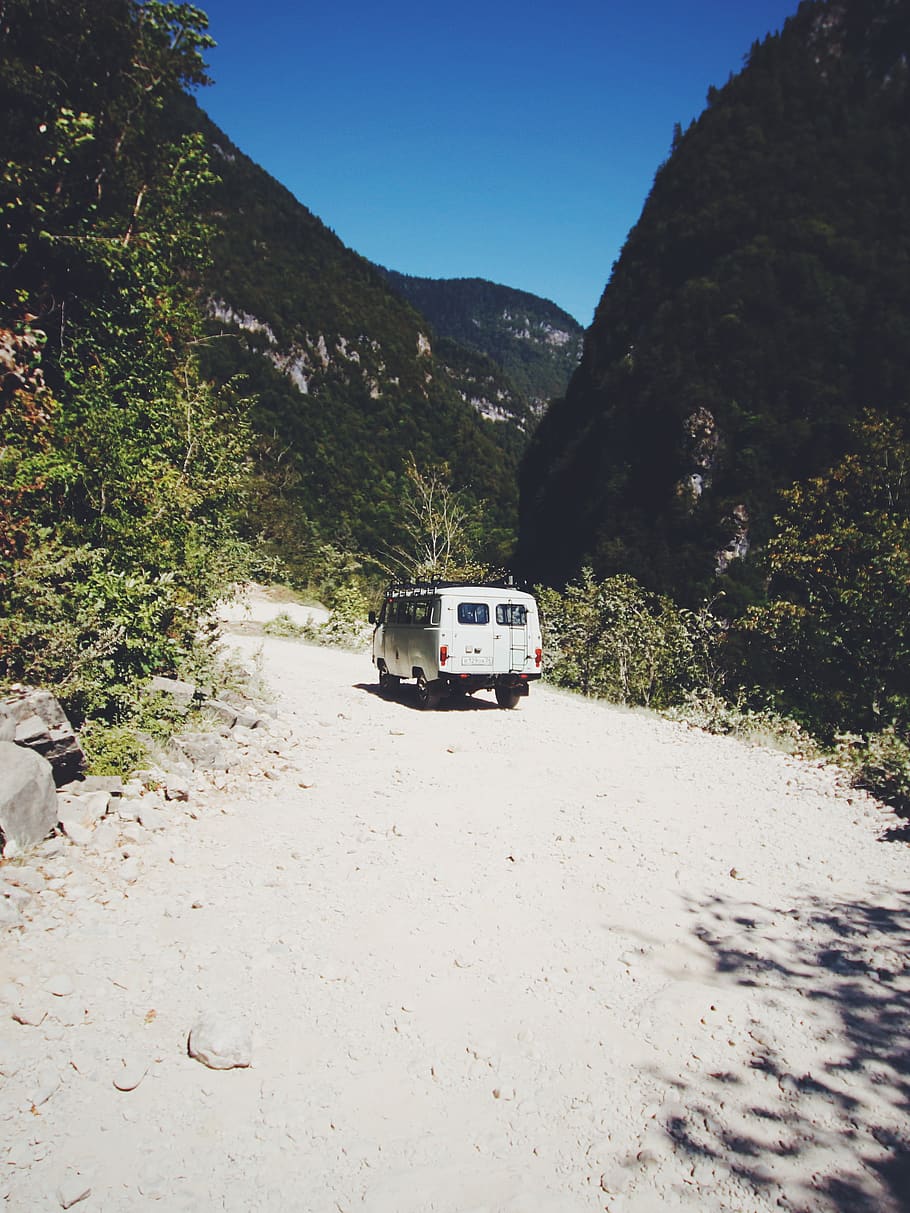 mountain, road, transportation, mode of transportation, motor vehicle HD wallpaper