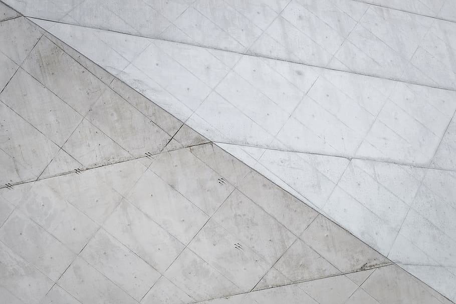 design, patterns, lines, floor, ceiling, tiles, white, wall HD wallpaper