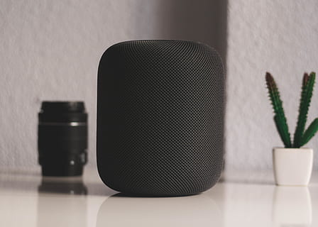 black portable speaker, electronics, audio speaker, camera lens HD wallpaper