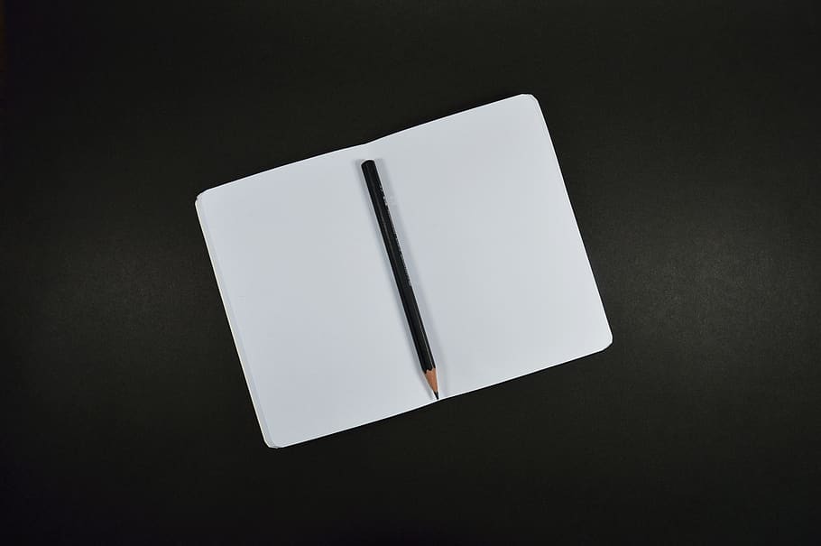 pencil, notepad, notebook, paper, writing, office, desk, work HD wallpaper
