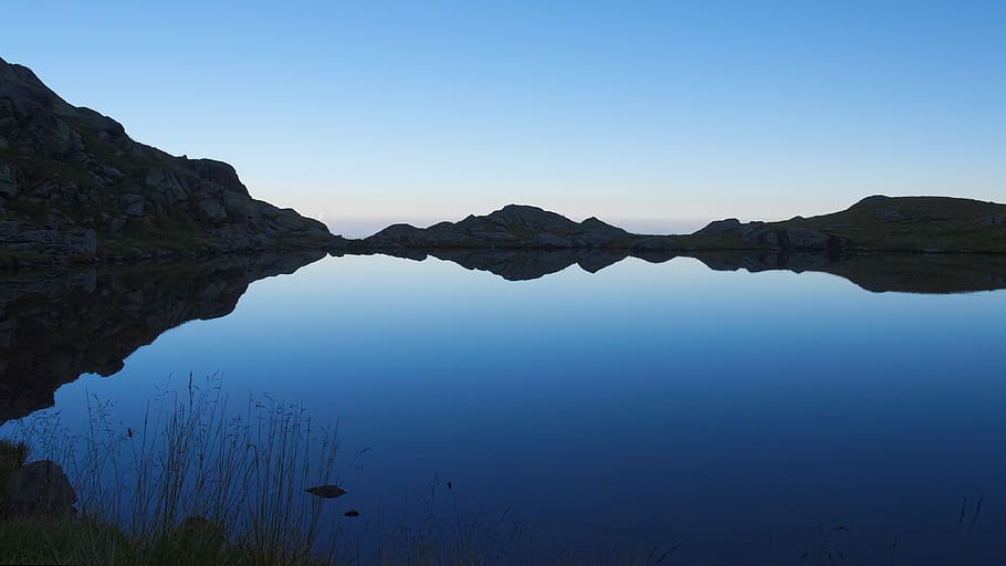 laugensee, italy, lake, reflection, evening, tranquility, water HD wallpaper
