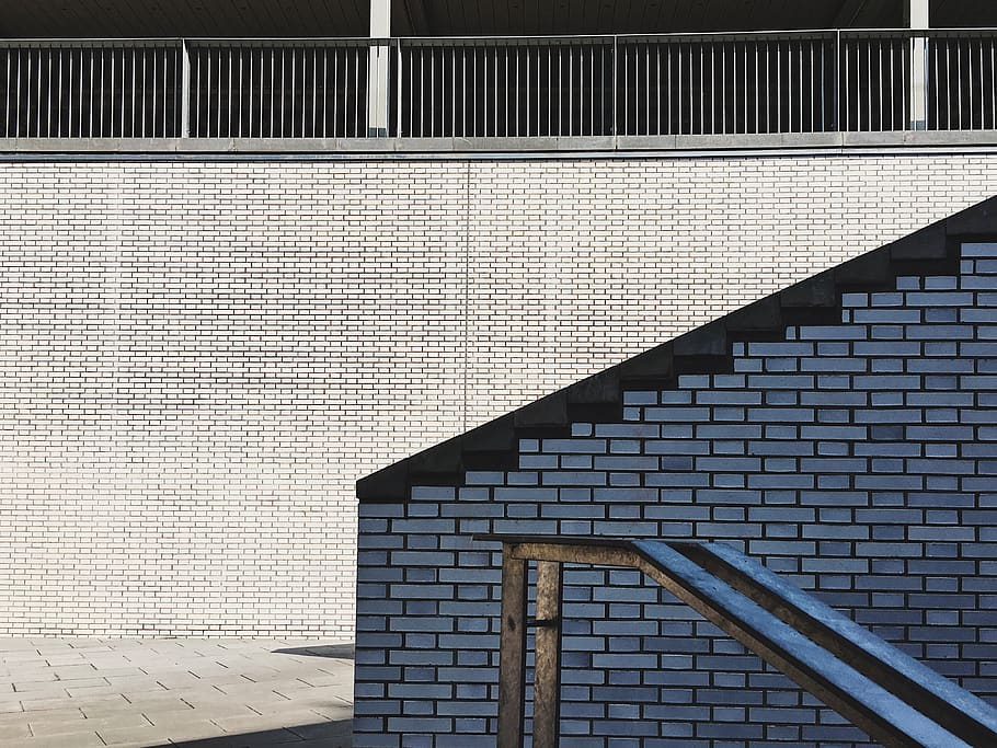 gray and black concrete wall, architecture, built structure, building exterior HD wallpaper