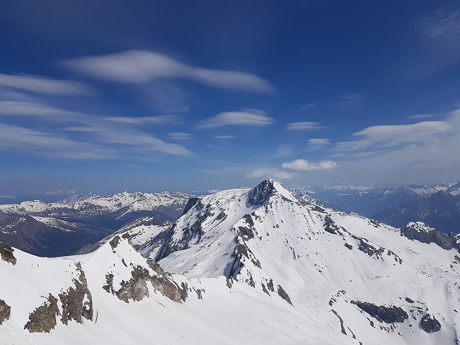snow, mountains, skiing, landscape, winter, nature, great, alpine HD wallpaper