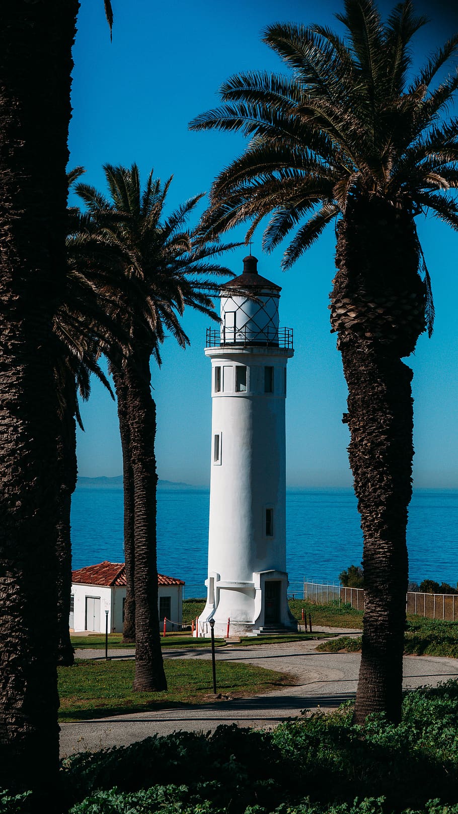 architecture, building, tower, lighthouse, beacon, #lighthouse #beach #cliffside #smmervibes HD wallpaper