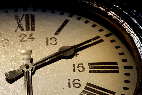 old, clock, roman, numerals, 24 hour, minute, time, vintage HD wallpaper
