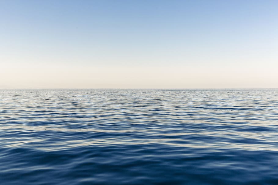 blue ocean water during daytime, sea, horizon over water, sky HD wallpaper