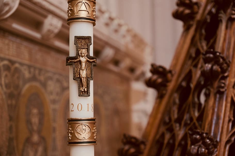 white and bronze stick, no people, religion, architecture, spirituality HD wallpaper