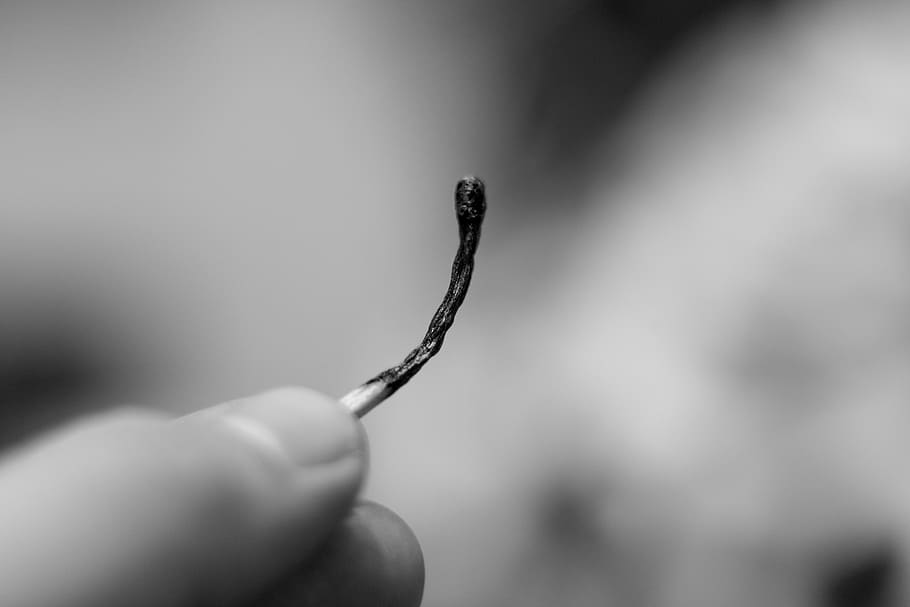 time, match, burn, burned, bokeh, human hand, human body part HD wallpaper