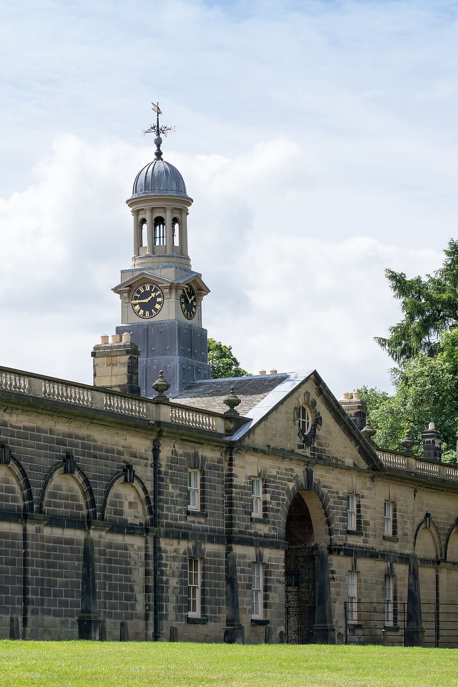 clock, tower, monastery, weathercock, built structure, architecture HD wallpaper