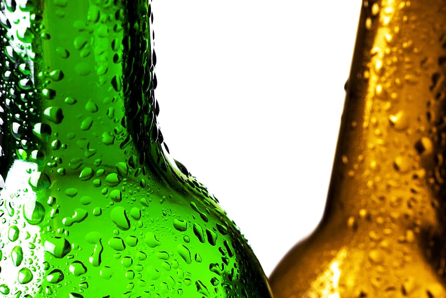 green, water, soda, glass, closeup, isolated, wet, cold, clear