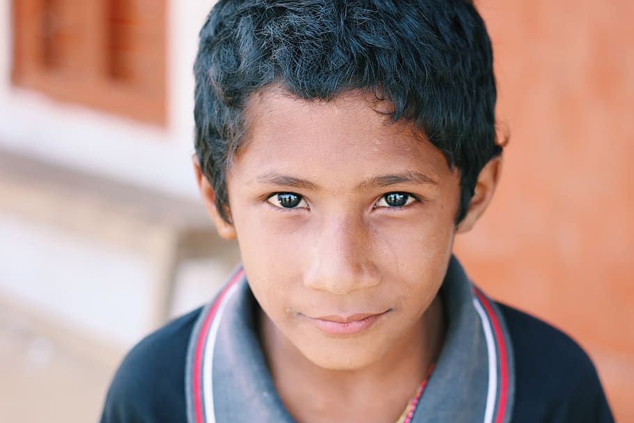 nepal, portrait, looking at camera, child, headshot, smiling HD wallpaper