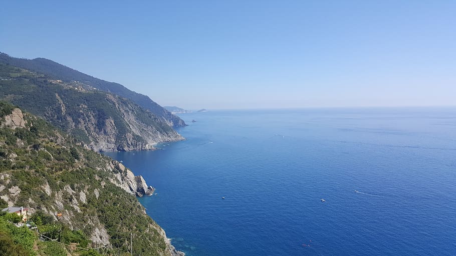 italy, liguria, water, scenics - nature, beauty in nature, sea HD wallpaper