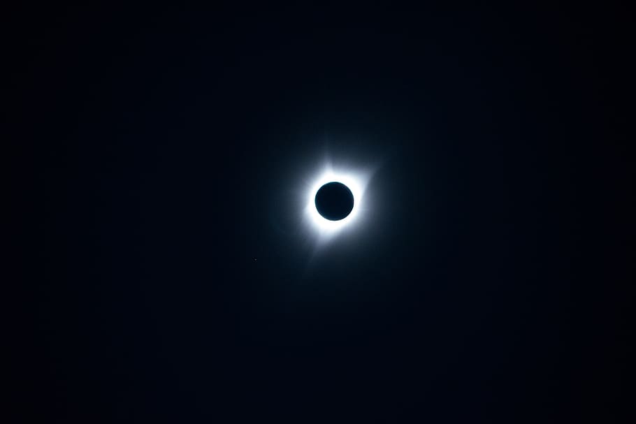 solar eclipse, space, moon, sky, astronomy, night, copy space HD wallpaper