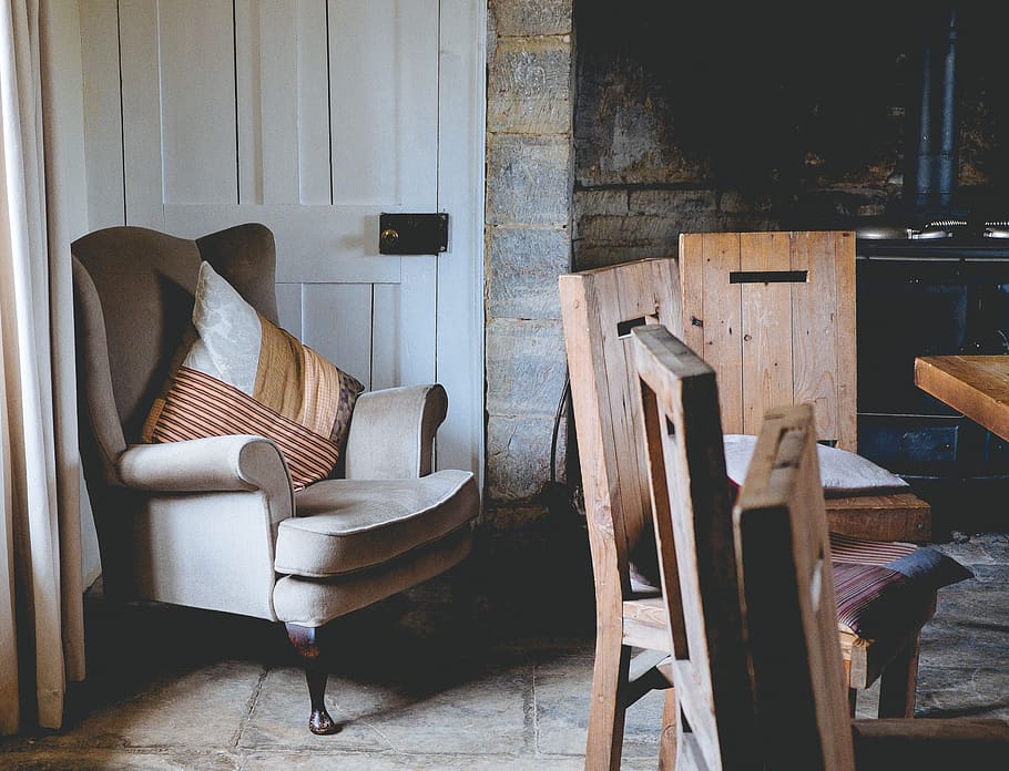 Online crop | HD wallpaper: armchair, chairs, wooden chairs, interior