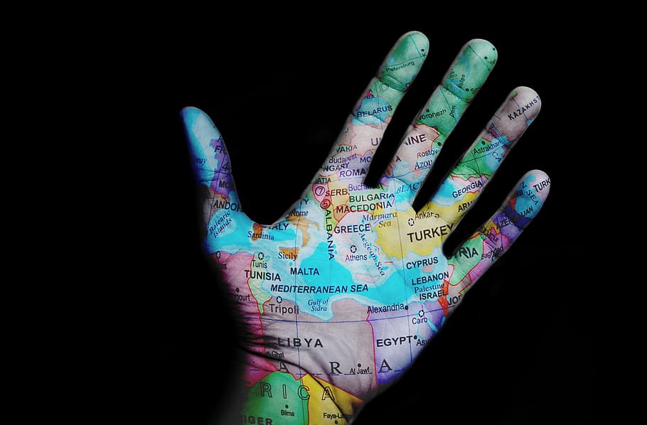 world, travel, map, design, hand, human body part, human hand HD wallpaper