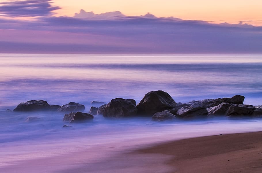 ocean, rock, water, sea, beauty in nature, scenics - nature HD wallpaper