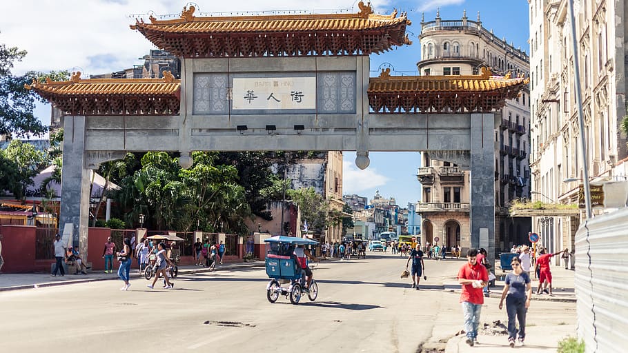cuba, havana, chinatown, street, architecture, built structure