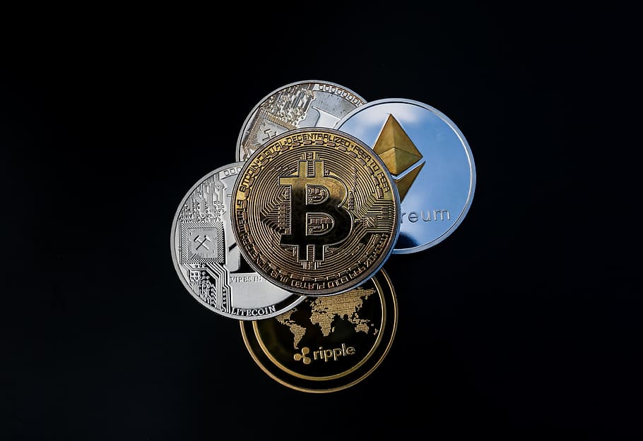 cryptocurrency, coin, blockchain, money, virtual, bitcoin, ethereum, HD wallpaper