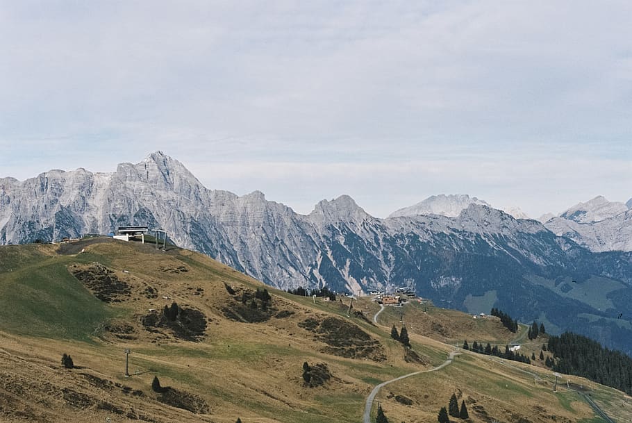 mountain, landscape, scenics - nature, sky, beauty in nature HD wallpaper