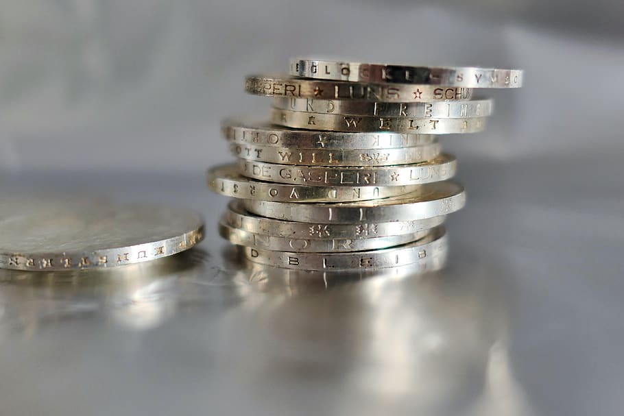 coins, german mark, currency, germany, money, specie, cash and cash equivalents HD wallpaper