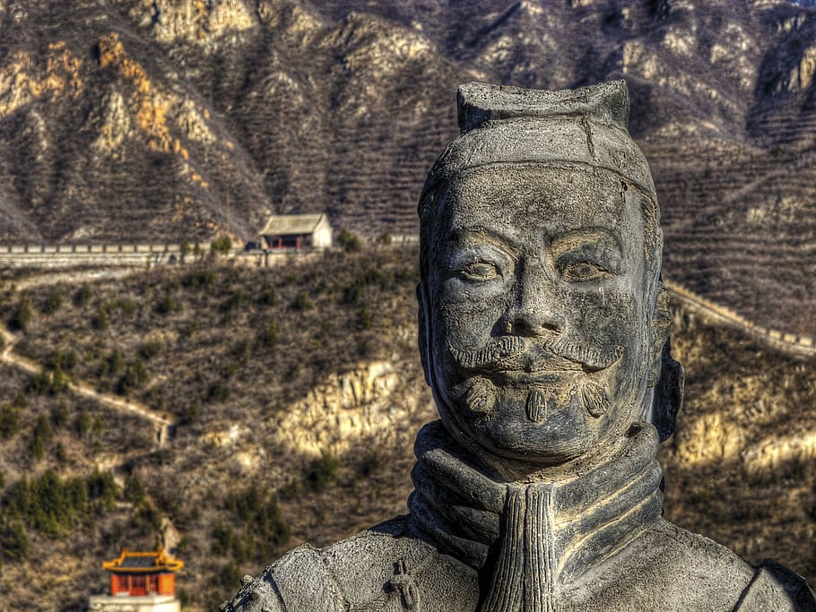 china, great wall, attraction, landmark, fall, structure, masonry HD wallpaper