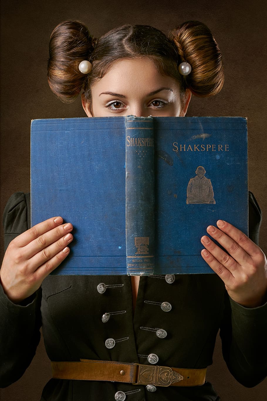 history, book, retro, read, learn, vintage, girl, portrait HD wallpaper