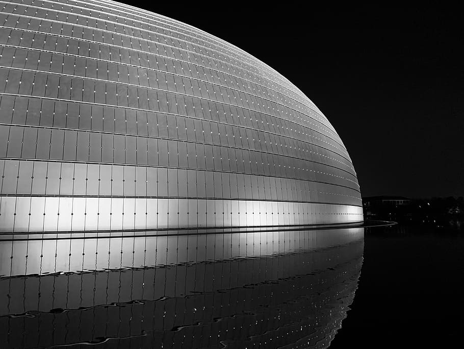 architecture, planetarium, building, dome, china, xicheng qu HD wallpaper