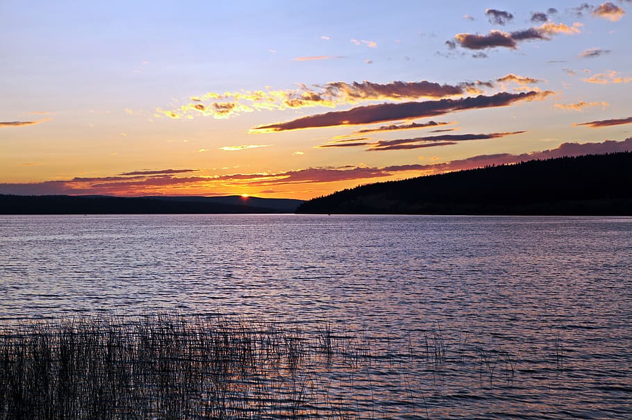 kelowna, canada, hdr, evening, sky, british columbia, lake HD wallpaper