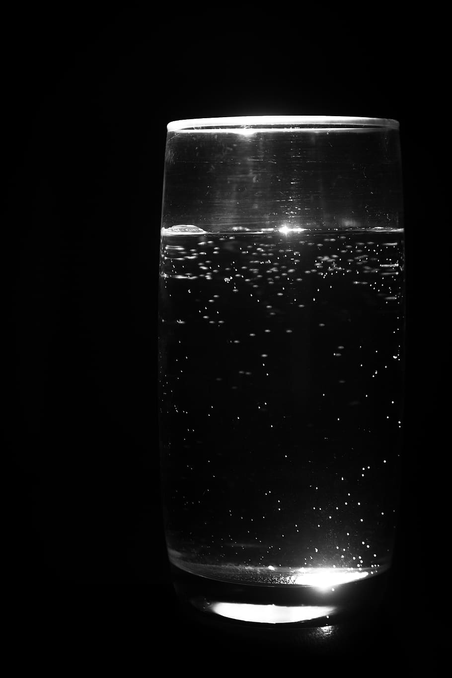 glass, galaxy, inside, water, stars, black, and, write, blackwrite HD wallpaper