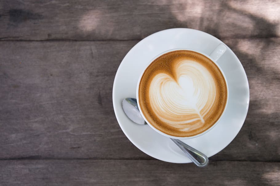 White Ceramic Cup on Saucer, caffeine, coffee, drink, mug, table HD wallpaper