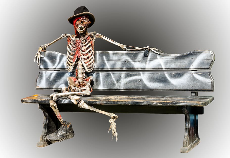 skeleton, bone, halloween, party, surreal, theme, portrait HD wallpaper