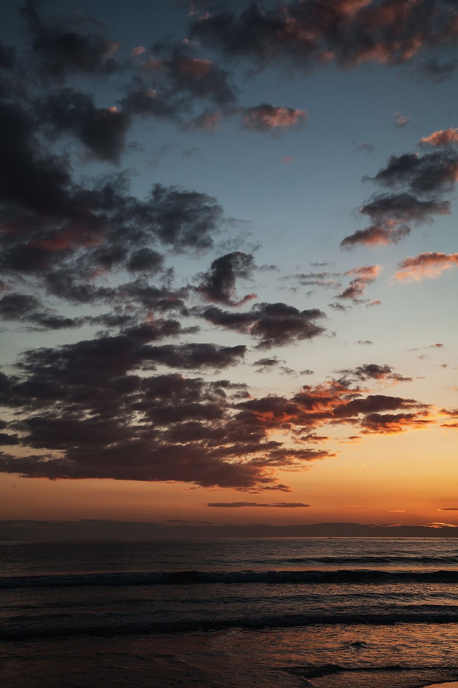 sky, cloud - sky, sunset, sea, water, beauty in nature, horizon HD wallpaper