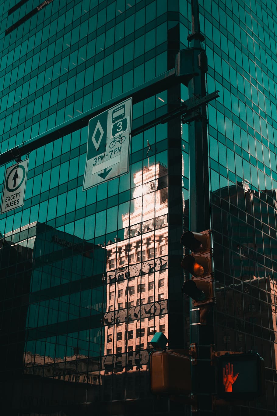 Photo of Glass Wall Building, architecture, city, commerce, finance HD wallpaper