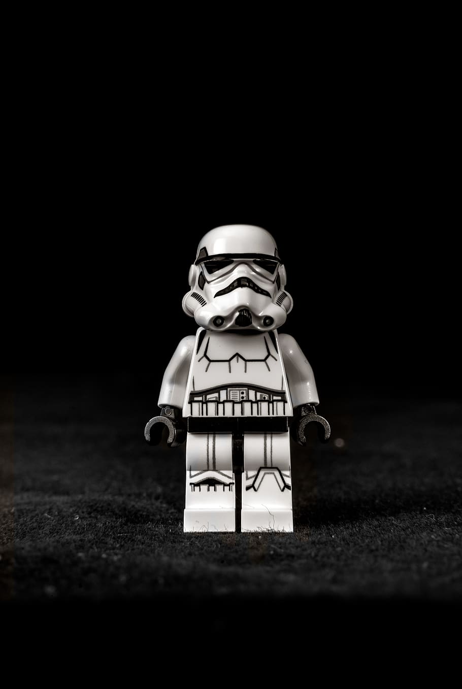 Stormtrooper minifig, toy, lego figure, white, miniature, star wars, HD wallpaper