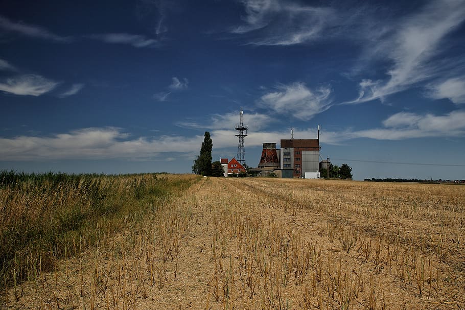 peine, mill, historically, old, architecture, sky, clouds, agriculture HD wallpaper