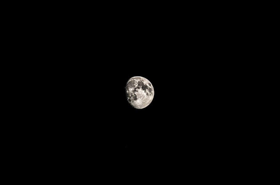 moon, night, sharp, moonlight, mysterious, kuu, nighttime, space HD wallpaper