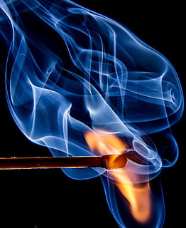 Blue and Yellow Flame Painting, burn, fire, heat, hot, ignition HD wallpaper
