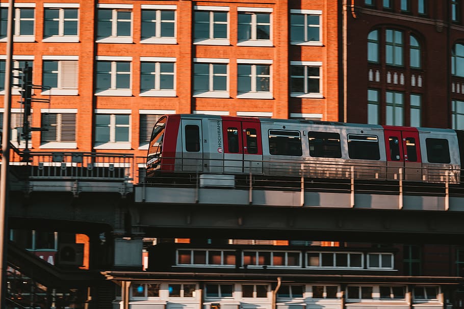 transportation, train, vehicle, germany, hamburg, vessel, watercraft HD wallpaper
