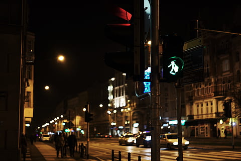 Photo of Traffic Signs, architecture, blur, bokeh, building, business HD wallpaper