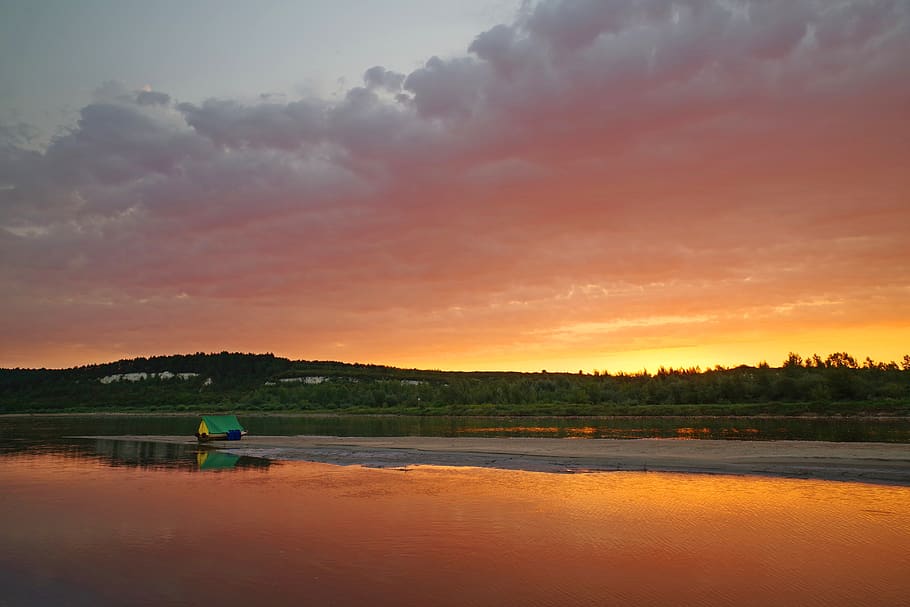 poland, wisla, malopolska breakthrough vistula, sunrise, dawn, HD wallpaper