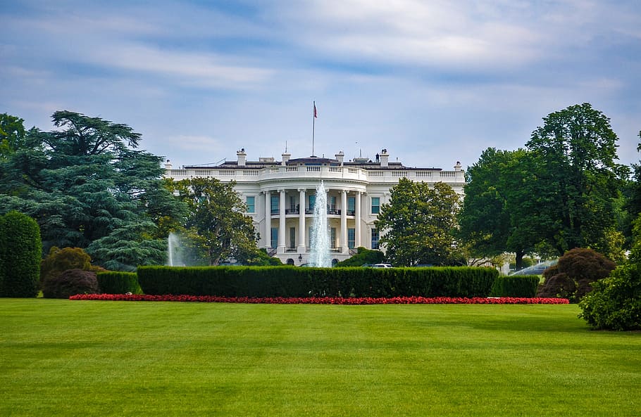 White House, Washington DC, america, building, architecture, residence, HD wallpaper