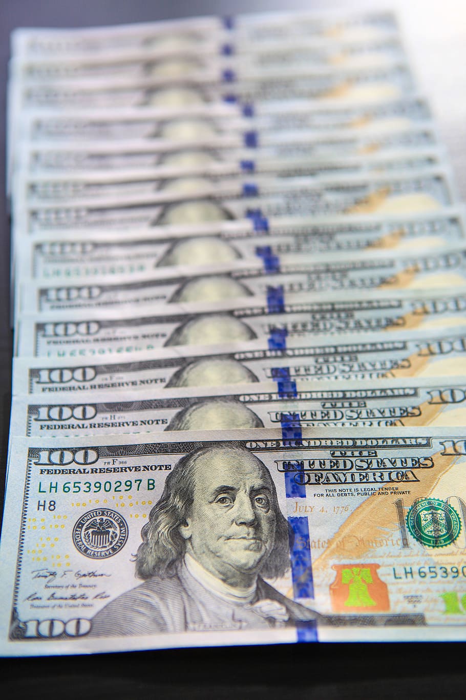 Premium Photo  Background of 100 dollar bills